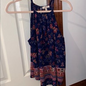 Blue floral tank!